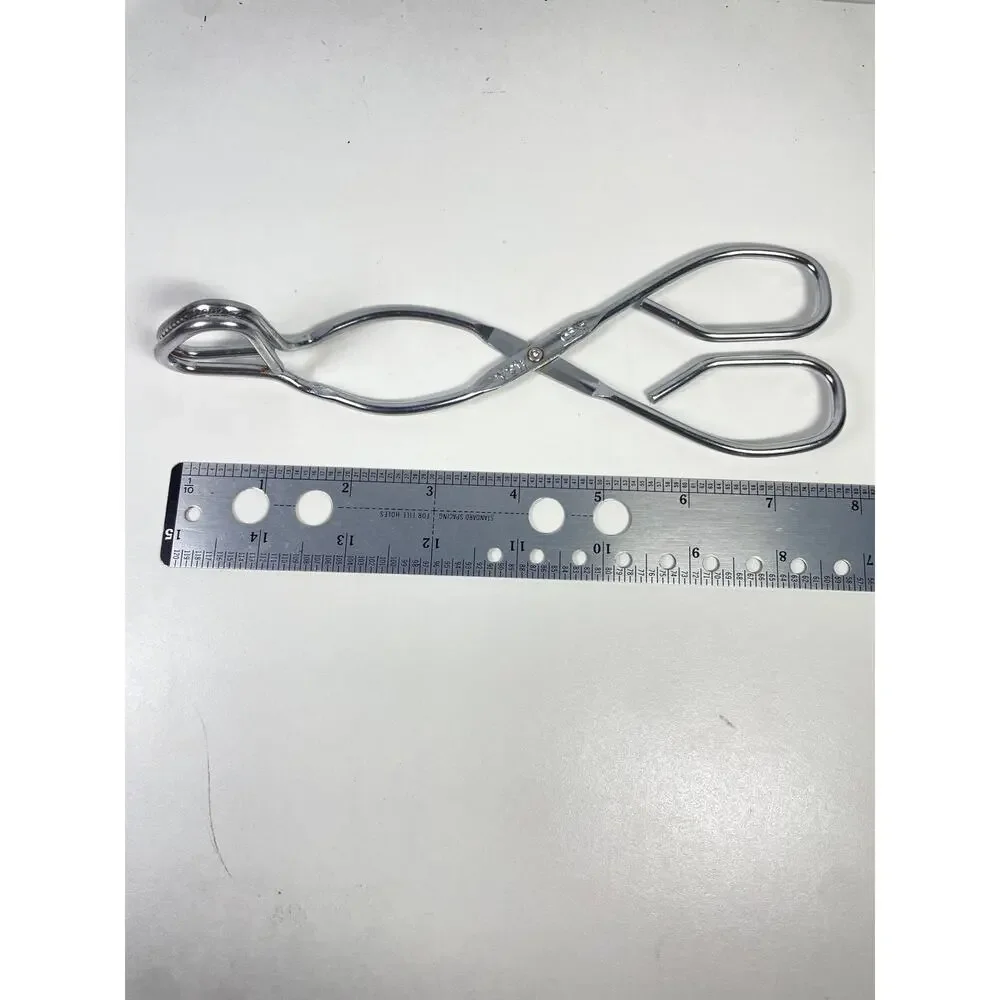 ECKO Kitchen Tongs Stainless Steel Cooking Grab Grasp Flip Utensil Vintage 8